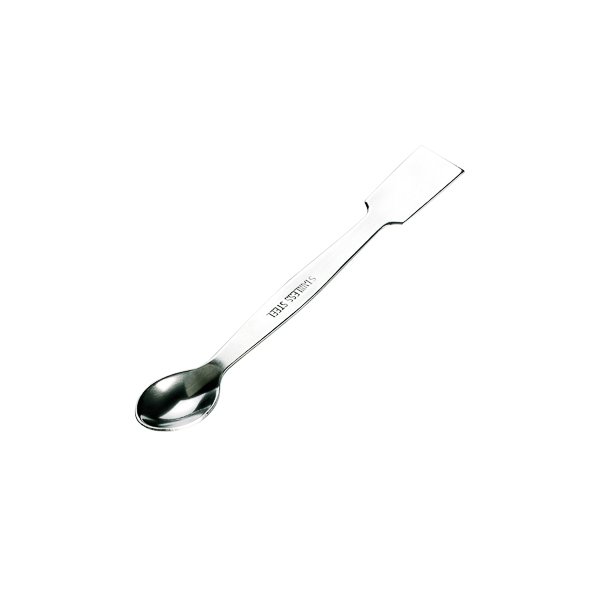 Spatule avec cote cuillère cote plat en acier inoxydable marque glassco.