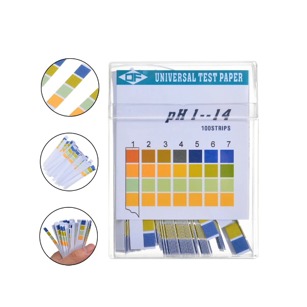 Papier PH (1-14) en bandelette.